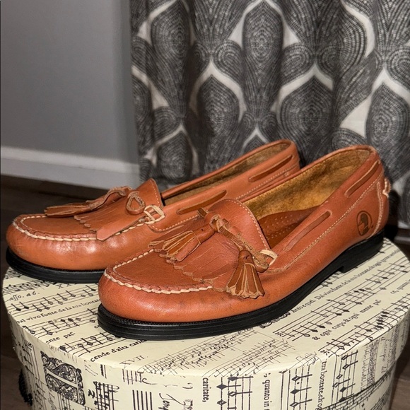 Duck Head Caramel Brown Tassel Loafers Men’s 8/ Women’s 10 - Picture 1 of 8